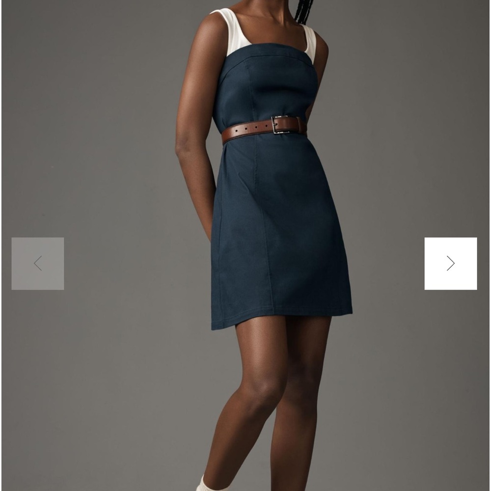 Anthropologie Maeve Sleeveless Twofer Mini Dress